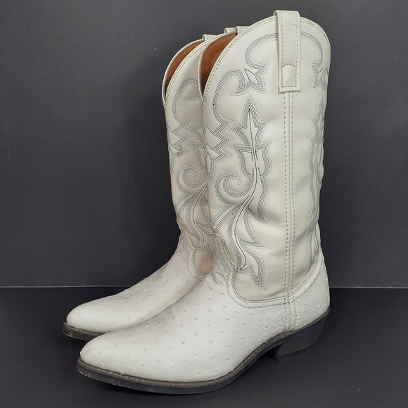 white laredo boots